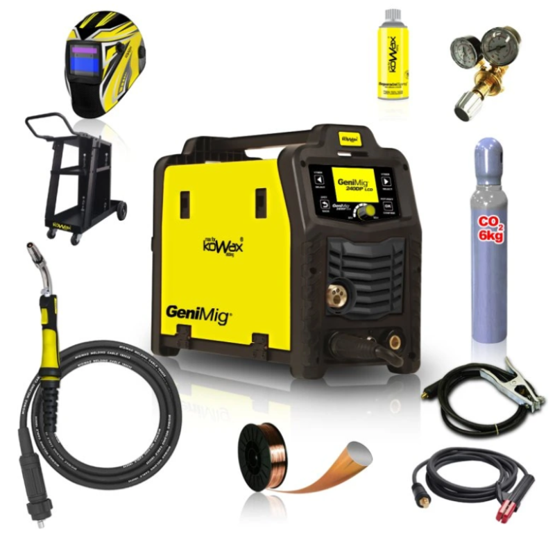 Invertor GeniMig 240DP LCD MIG/MAG/LiftTIG/MMA+prislusenstvo