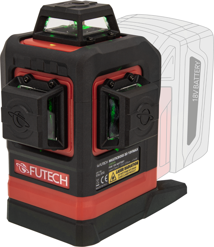 Laser Krizovy MC3D 18V MAX Futech(adapter MLW.+adapter MAKITA)