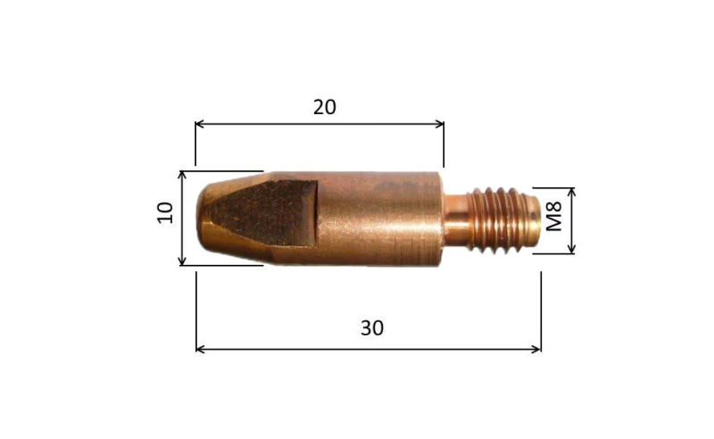 Spicka M8/30  1,0mm CuCrZr /MD5-80/