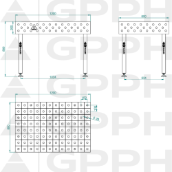 Stol zvaracsky GPPH 1200x800mm  TWT.ECO