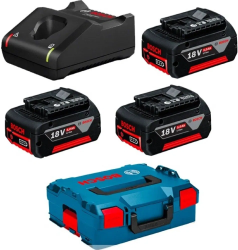 GBA 18V 5,0Ah(3x)+GAL 18-40 CV L-BOX 0615990L3T