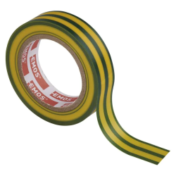Paska elektroizolacna PVC 15mm/10m zelenozlta