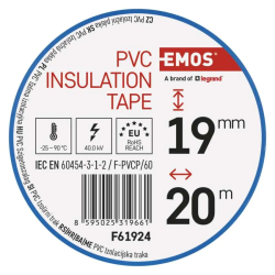 Izol.paska PVC 19mm/20m modra