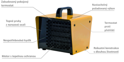 Teplovzd.agreg.B 3  PTC  elektr. 1,5/3kW