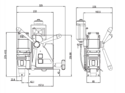 Magnet.vrtacka Akumulatorova max 36mm, 50-60 HZ EBM.36+/P18V